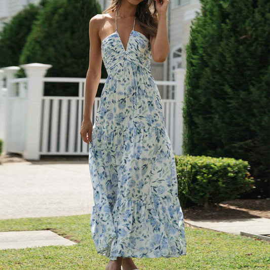 Avaline - Floral maxi dress for women