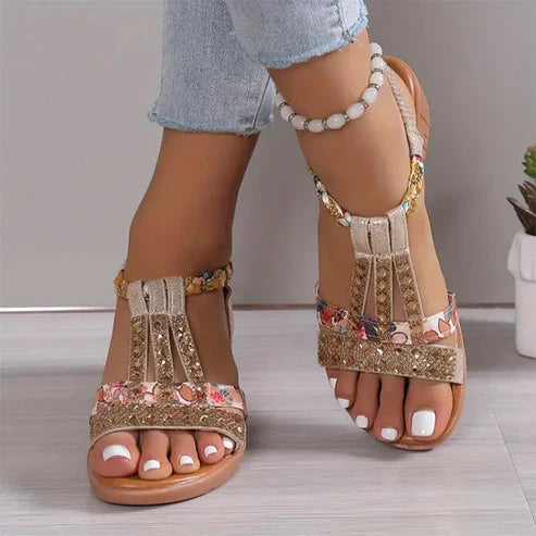 Dorcas - Sandals with rock crystals