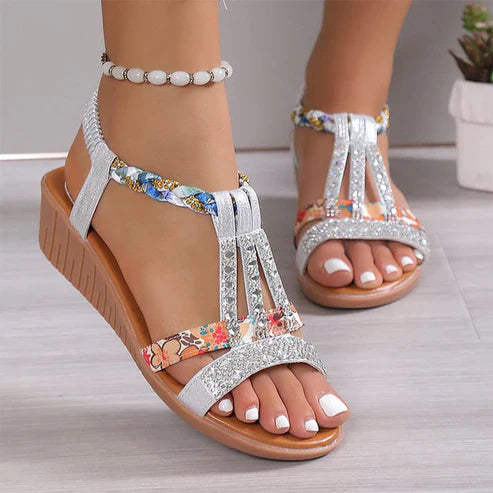 Dorcas - Sandals with rock crystals