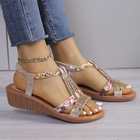 Dorcas - Sandals with rock crystals