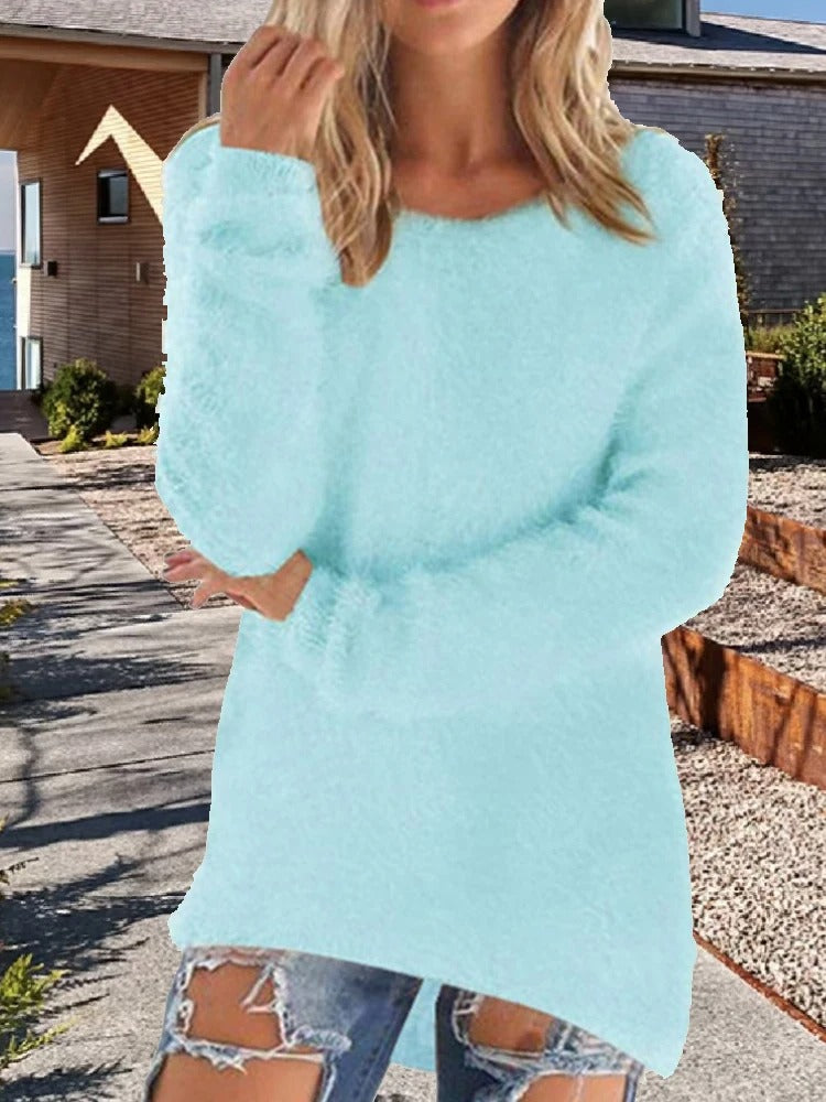 Edith - Ladies round neck knitted sweater