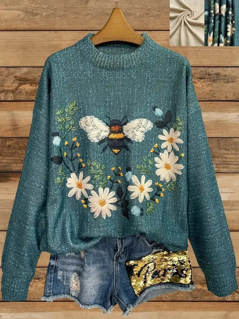 Beverly - Printed sweater for women