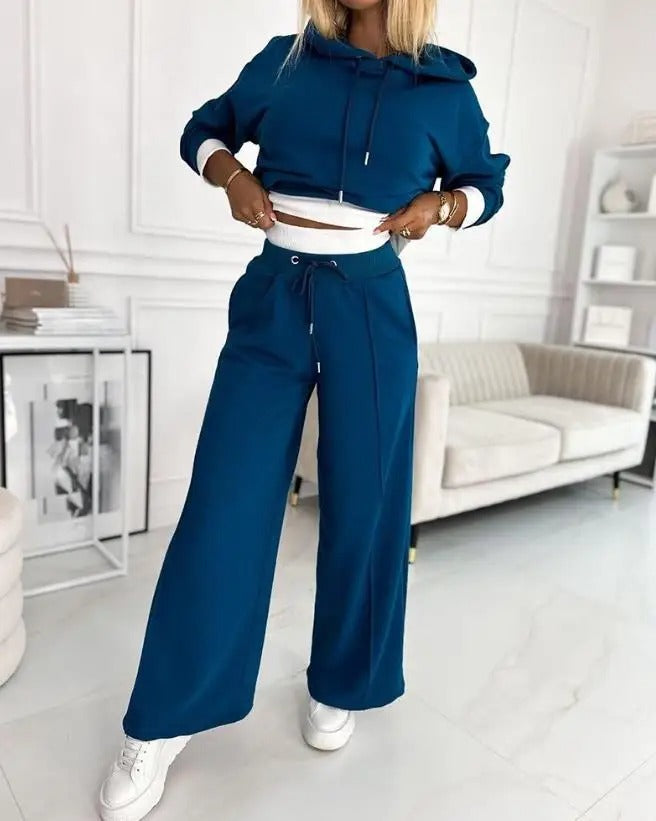 Athena - Two-piece long sleeve top and drawstring pants