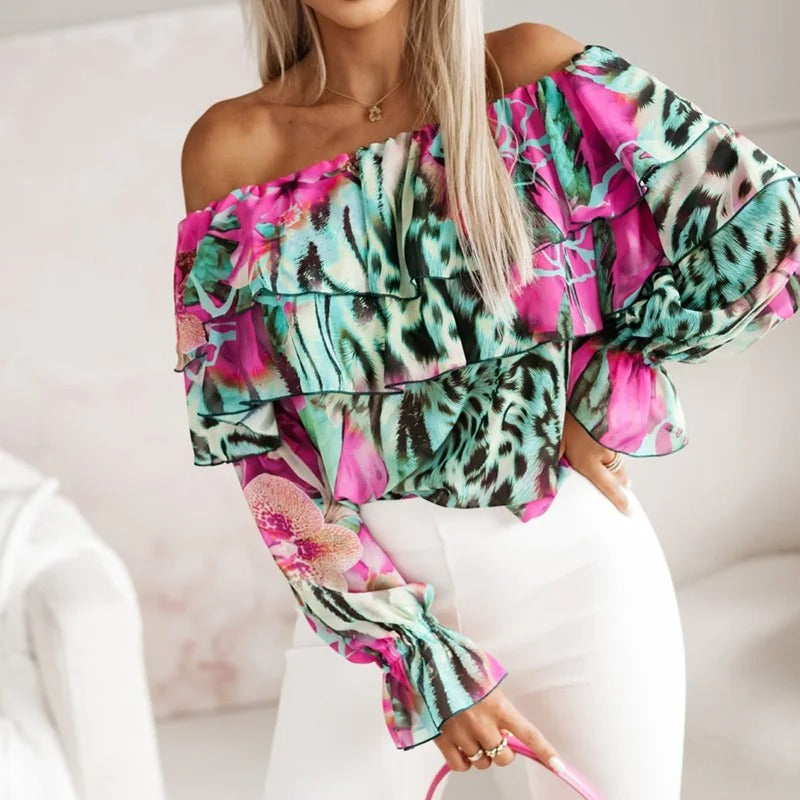 Arabella - Elegante top met print