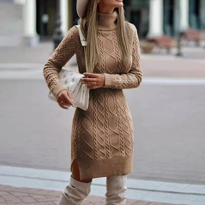 Elaine - Long Knitted Dress for Women