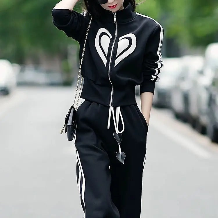 Angela - High Quality Two Piece Zip Up &amp; Trouser Set