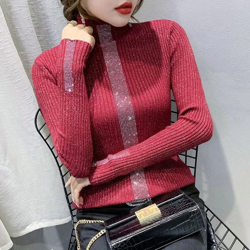 Martha - Women's sweater with turtleneck