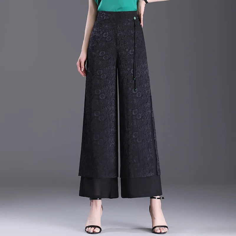 Agatha - Double layered wide trousers