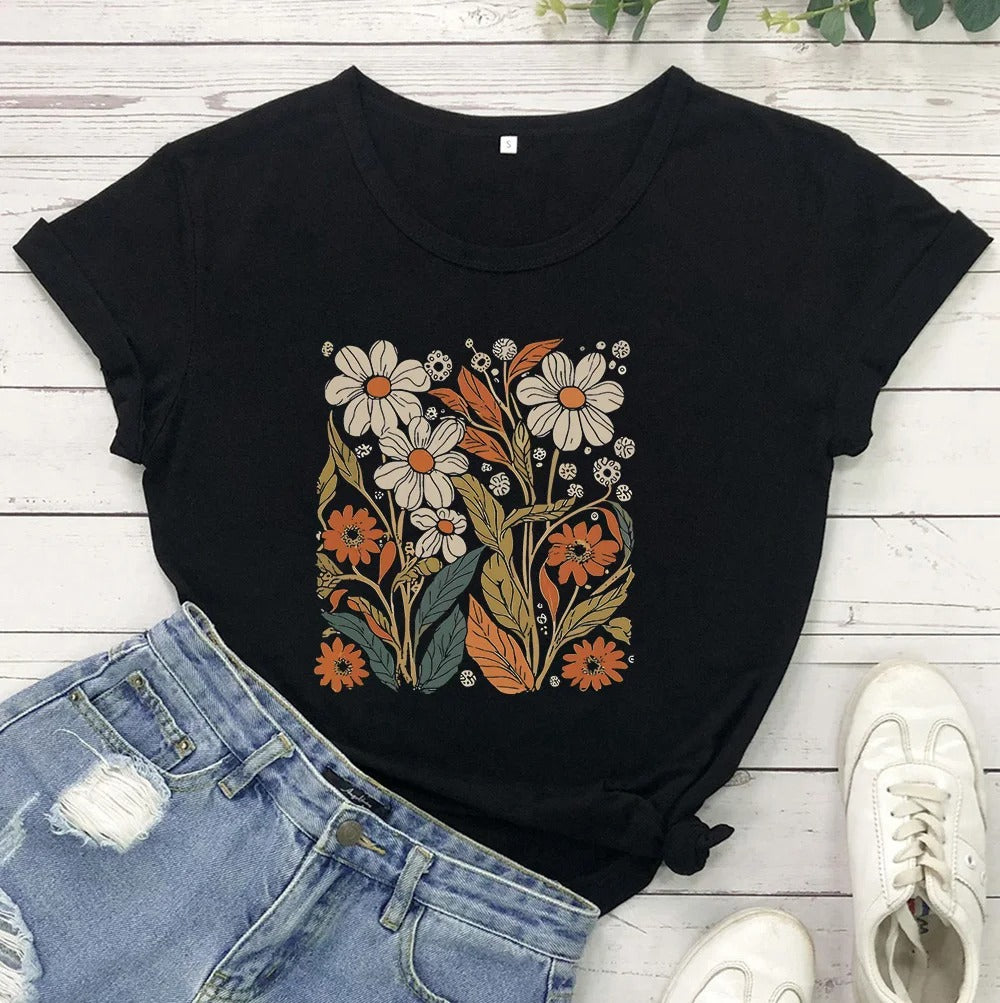 Arabella - Women's Vintage Wildflower Shirt