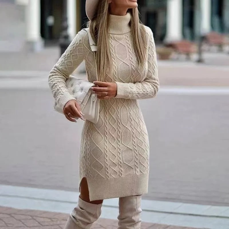 Alice - Knitted Long Sleeve Dress for Women