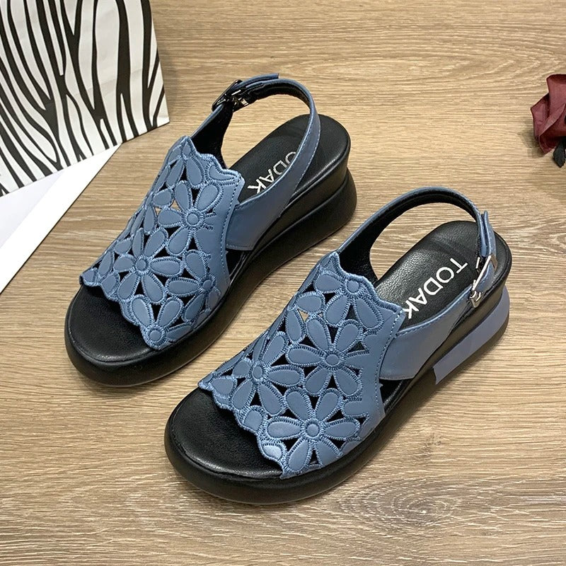 Carmel - Hollowed out comfort sandals