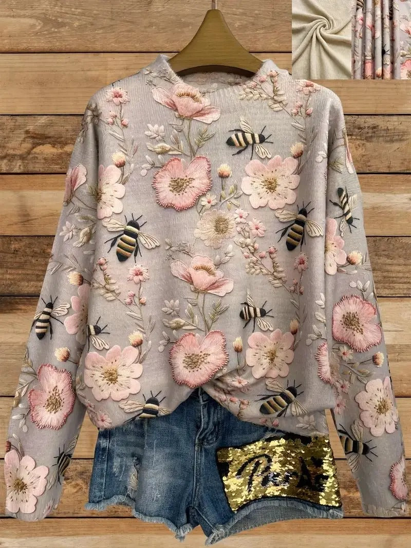 Beverly - Printed sweater for women