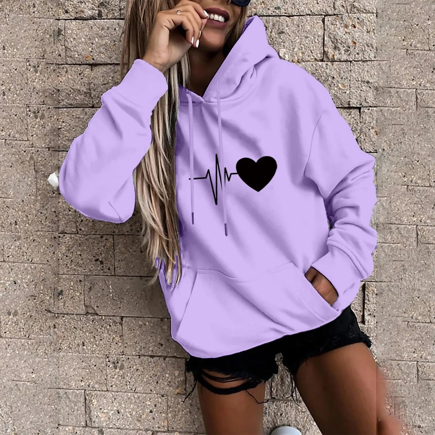 Nora - Hoodie with funny print for women