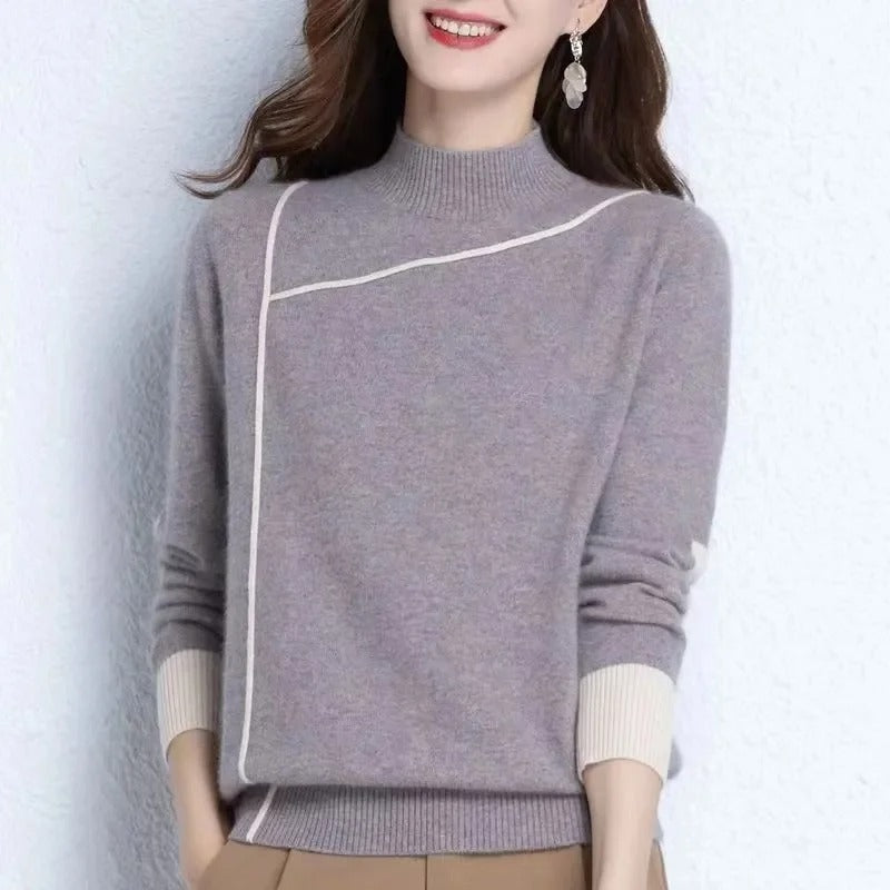 Florence - Turtleneck knitted sweater for women