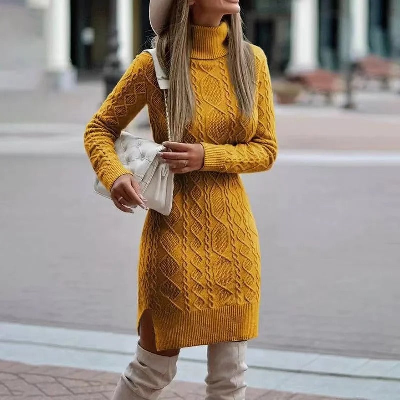 Elaine - Long Knitted Dress for Women