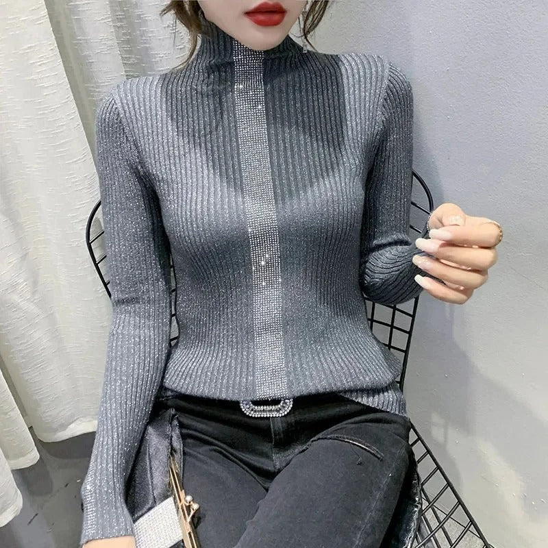 Martha - Women's sweater with turtleneck