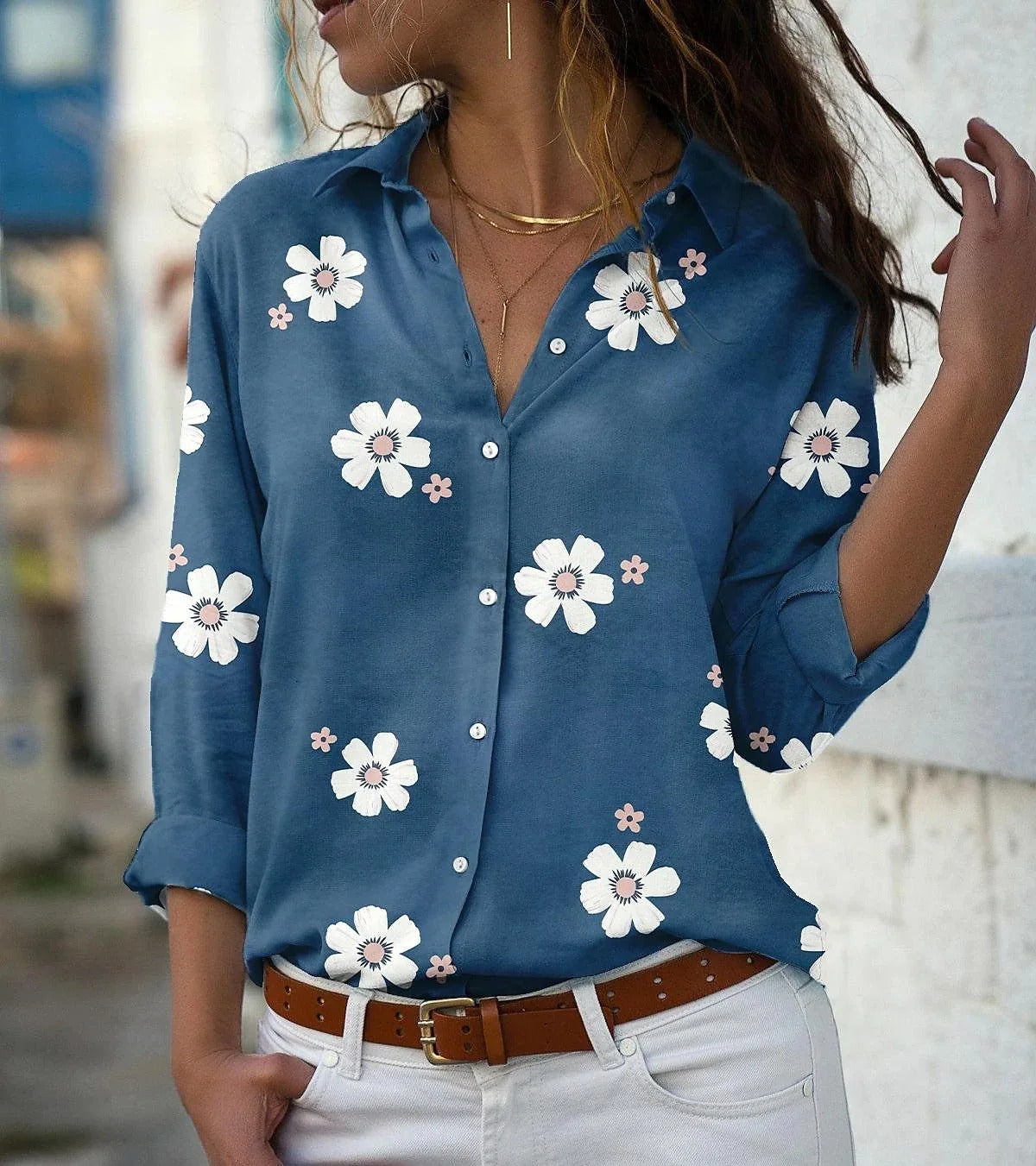 Cordelia - Blouse met bloemenpatroon