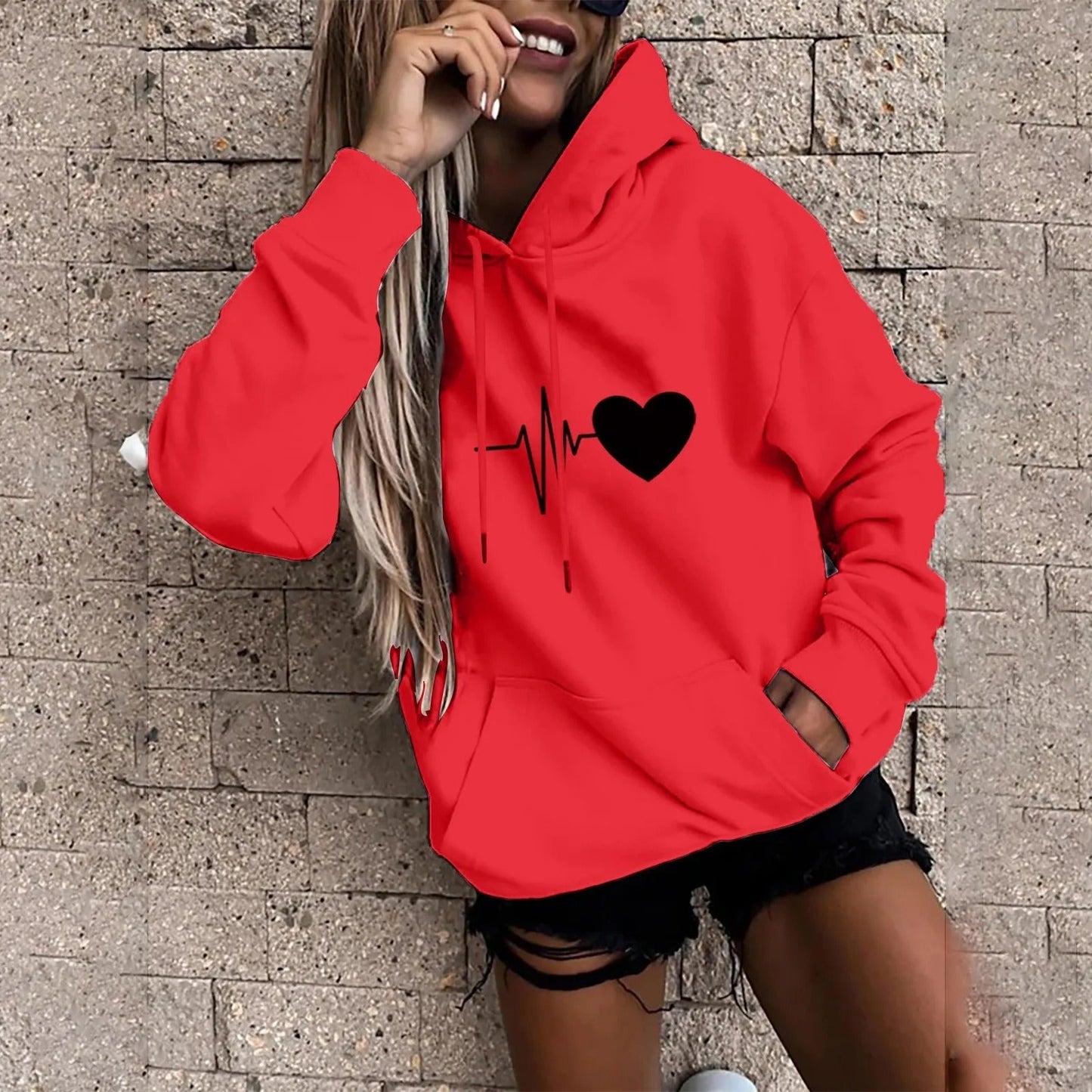 Nora - Hoodie with funny print for women