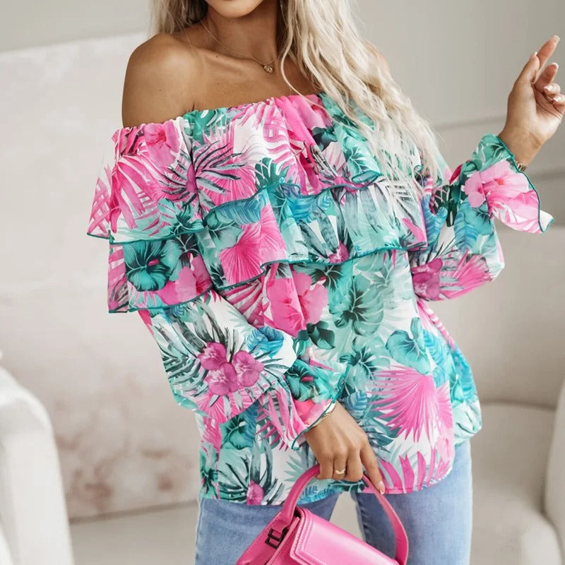 Arabella - Elegante top met print