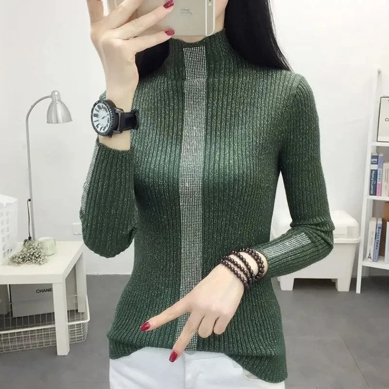 Martha - Women's sweater with turtleneck