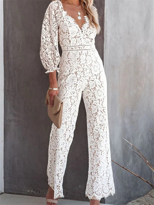 Viola - Elegante kanten jumpsuits