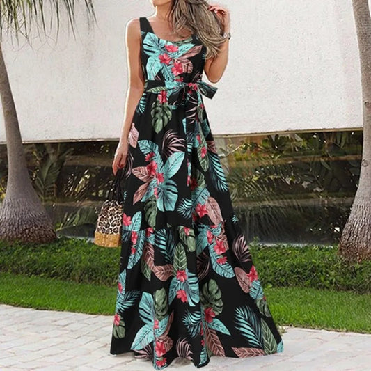 Adina - Loose dress with floral print