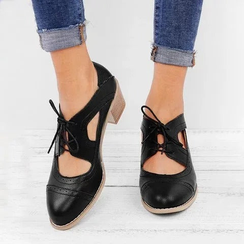 Daphne - Tapered leather shoes