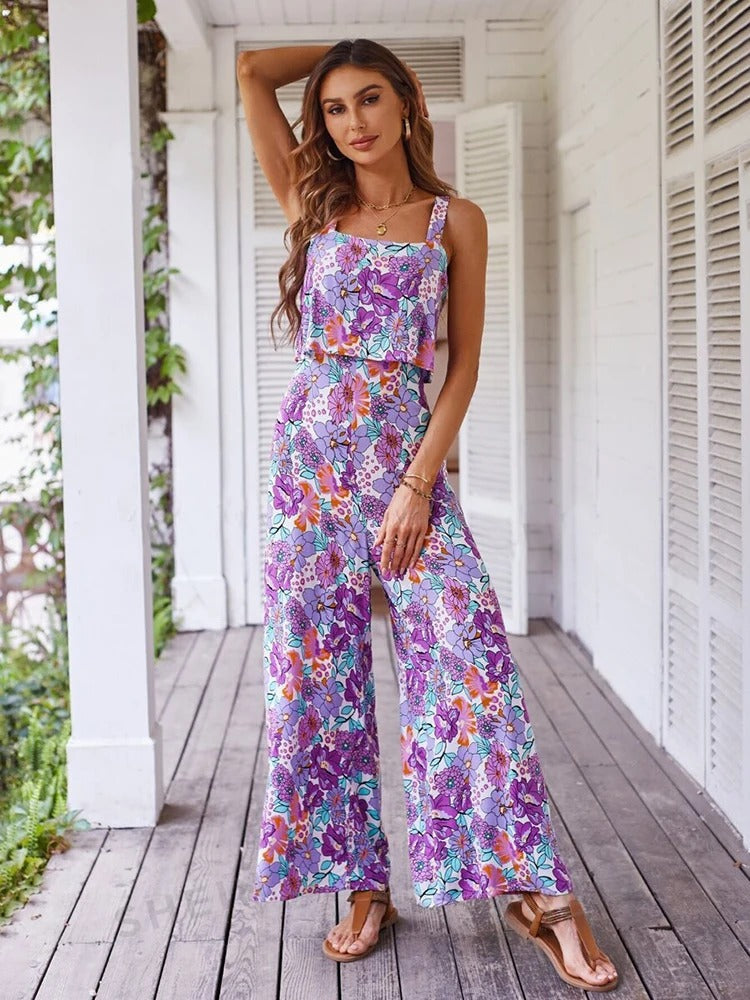 Winnie - Jumpsuit met bloemenmotief voor dames