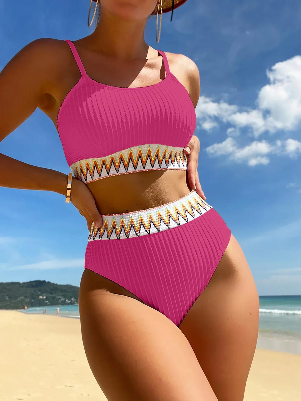 Nancy - Bikini badpak met hoge taille