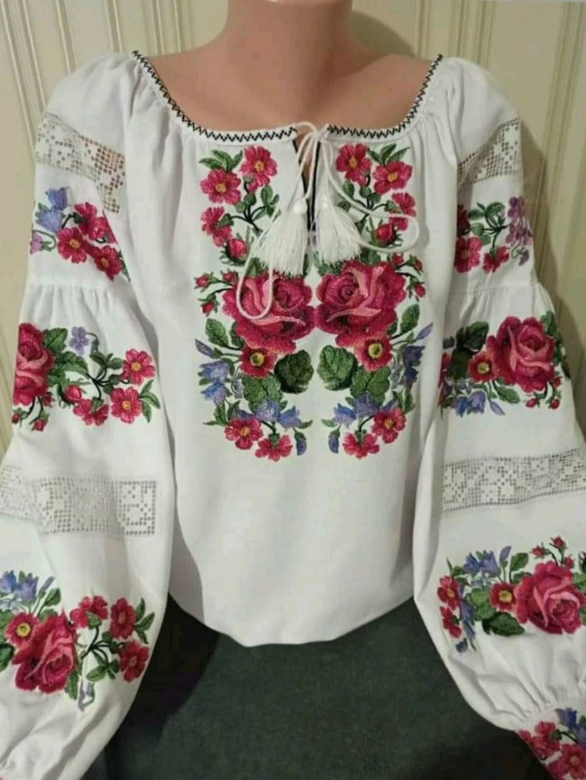 Ada - Boho blouse met bloemenprint en lantaarnmouwen