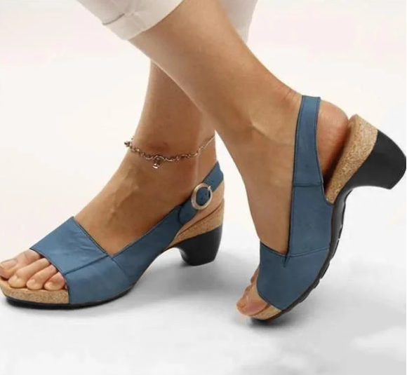 Aprilyn - Comfortable, elegant shoes with a low, thick heel