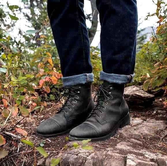 Ethan – Bottines à lacets rétro pour hommes 