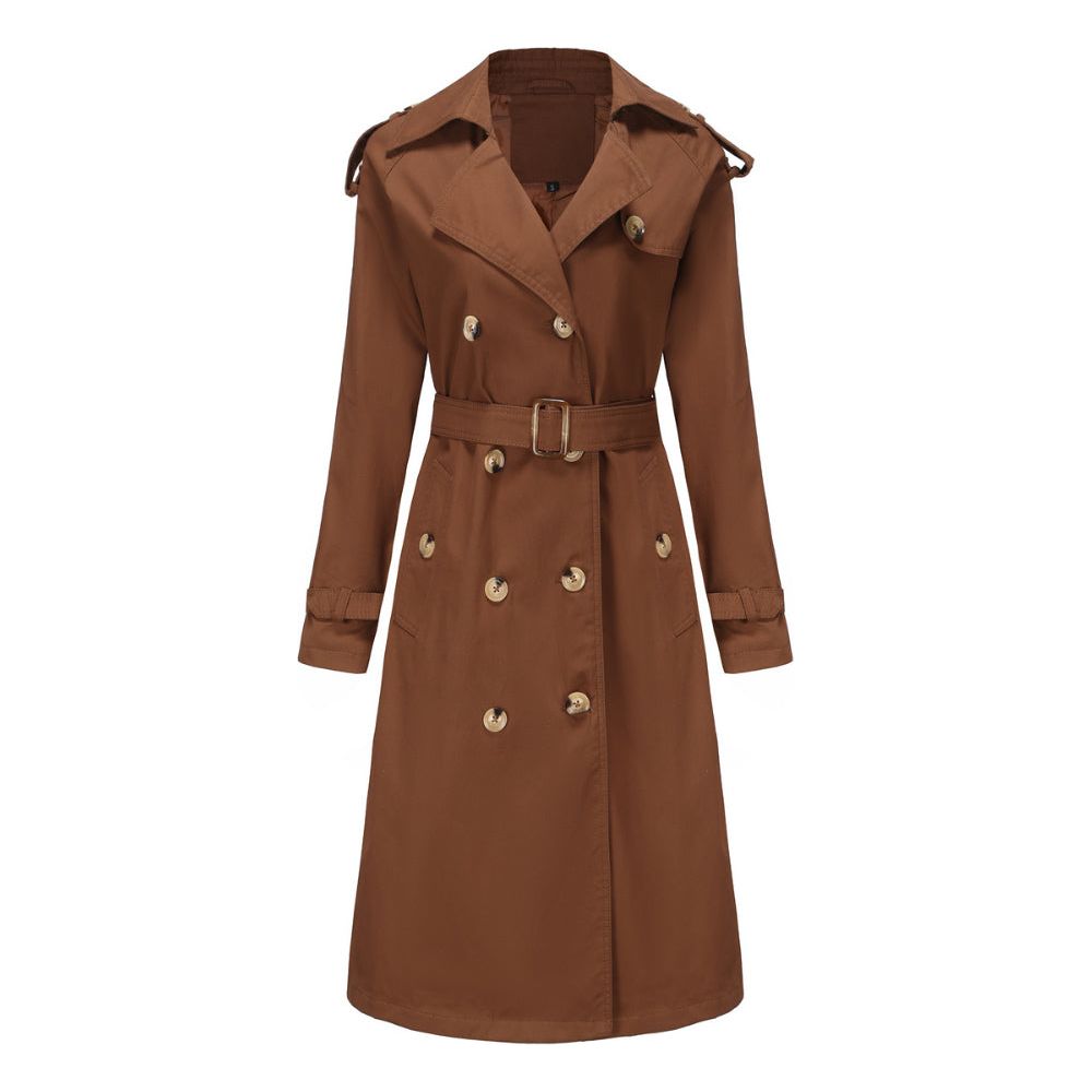 Trenchcoat - Tijdloos - Weerbestendig, Elegante Pasvorm, Hoogwaardige Kwaliteit - Perfect voor Wisselvallig Weer