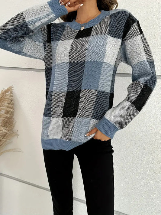 Barbara - Checked sweater