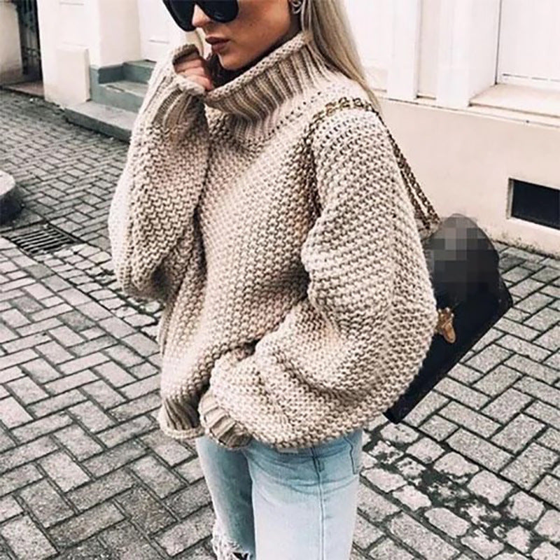 Elodie - Half collar sweater