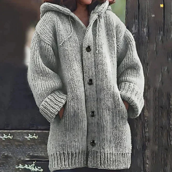 Edafel - Long coat with hood