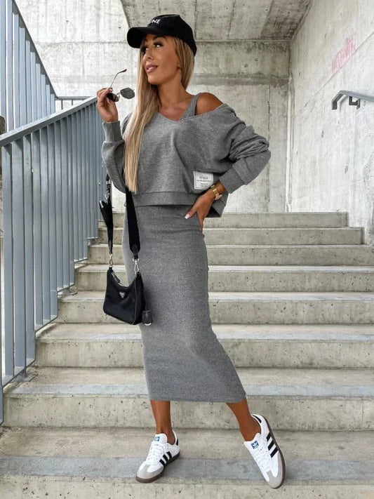 Anita - Ensemble robe et sweat-shirt