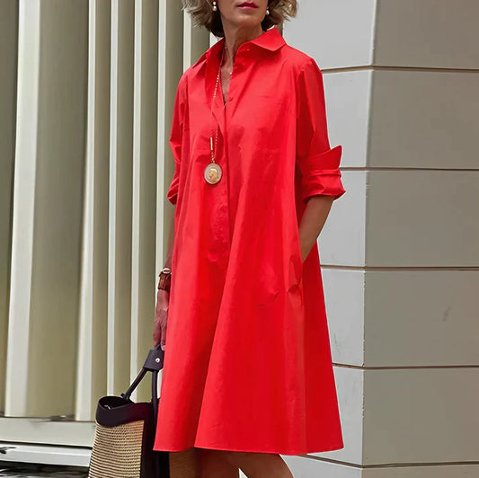 Everly - Robe tendance à col polo