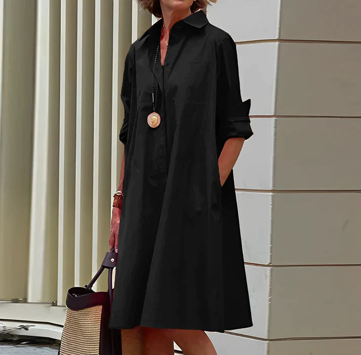 Everly - Robe tendance à col polo