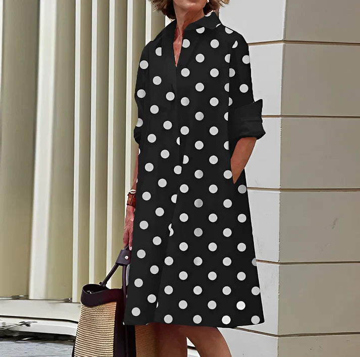 Everly - Robe tendance à col polo