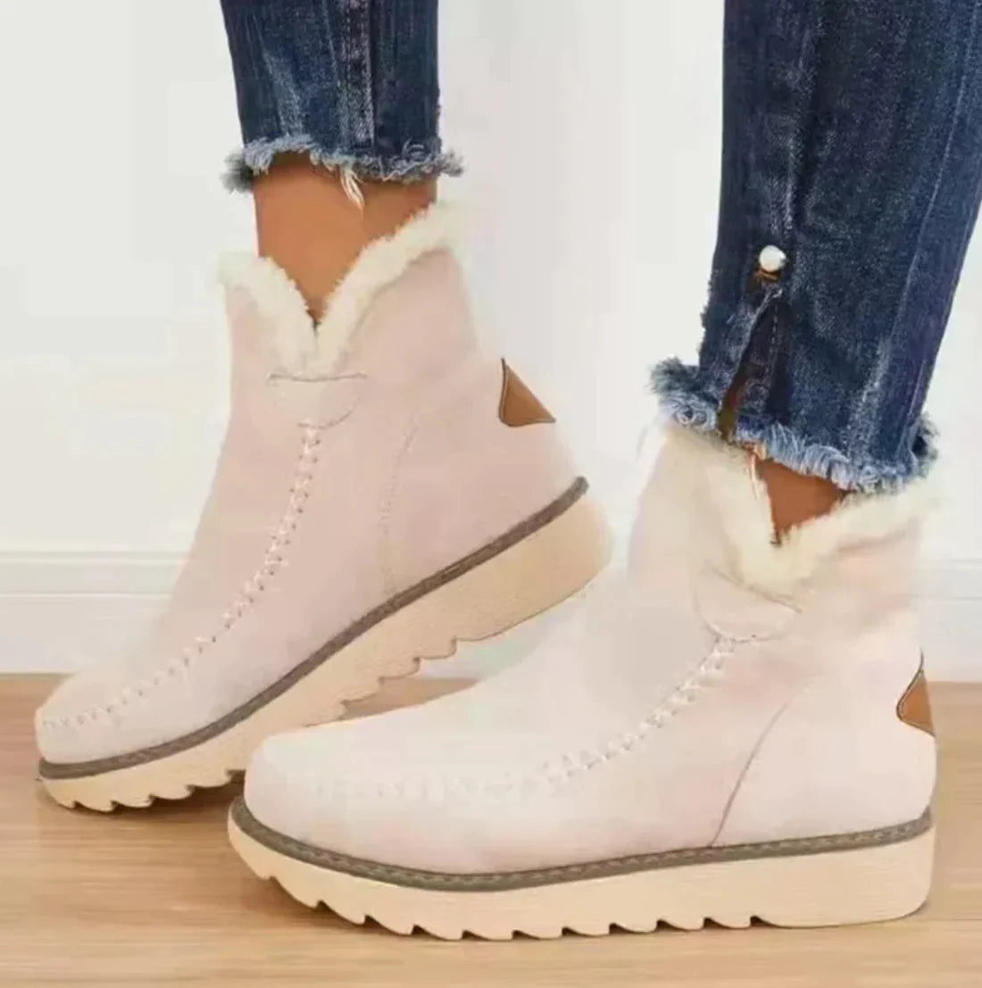 Annette - Bottes pour femmes en peau de mouton pelucheuse