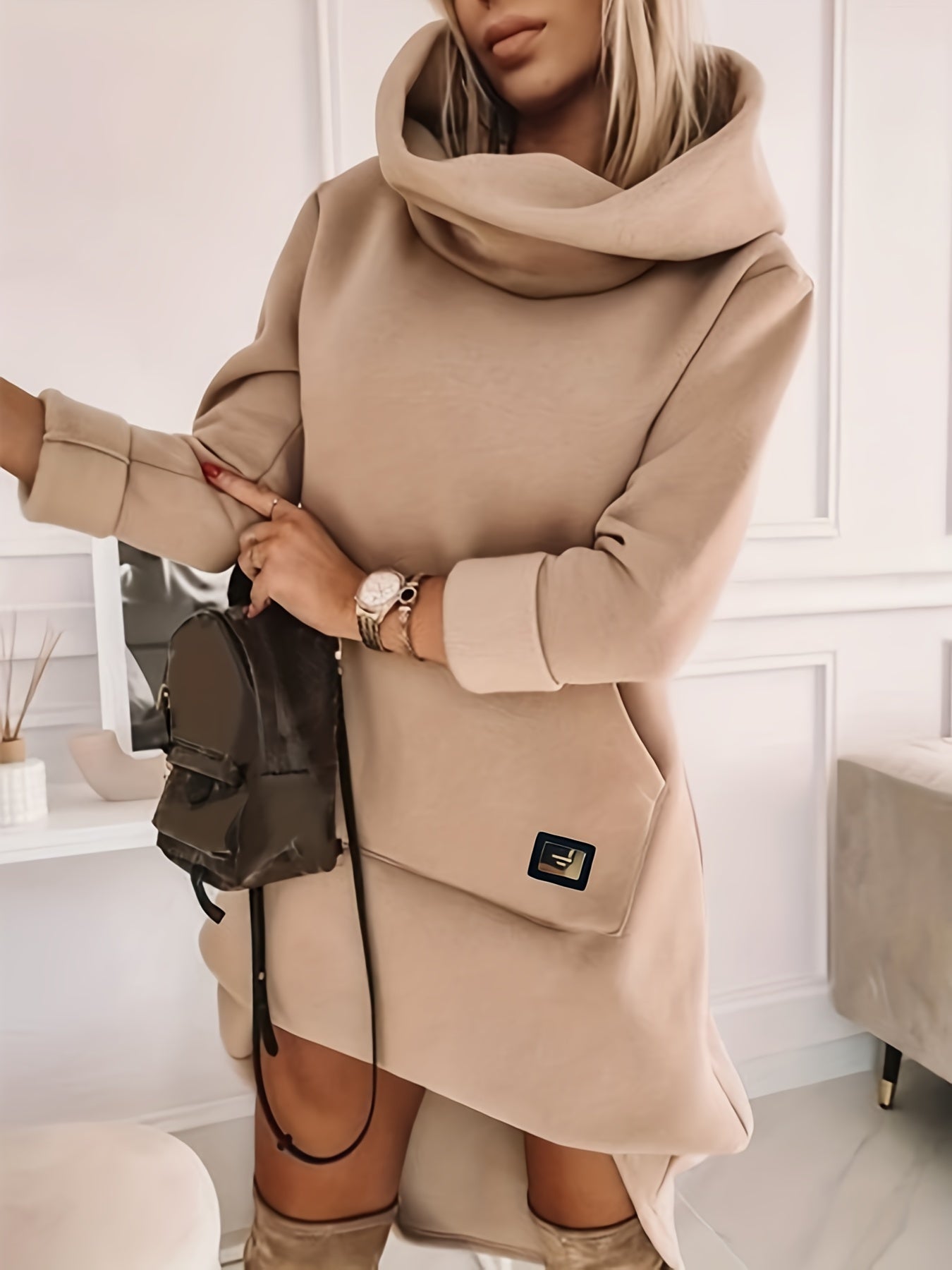 Laurel - Hooded Sweater Dress