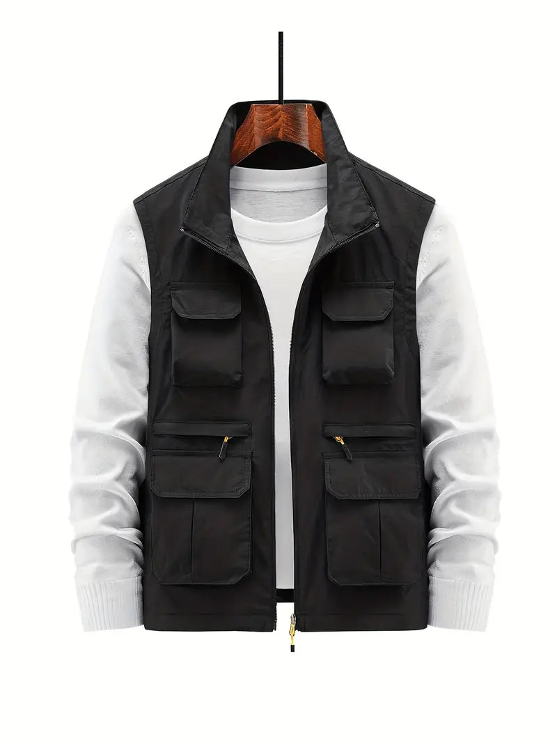 Breeze - Gilet pour homme avec plusieurs poches et zip