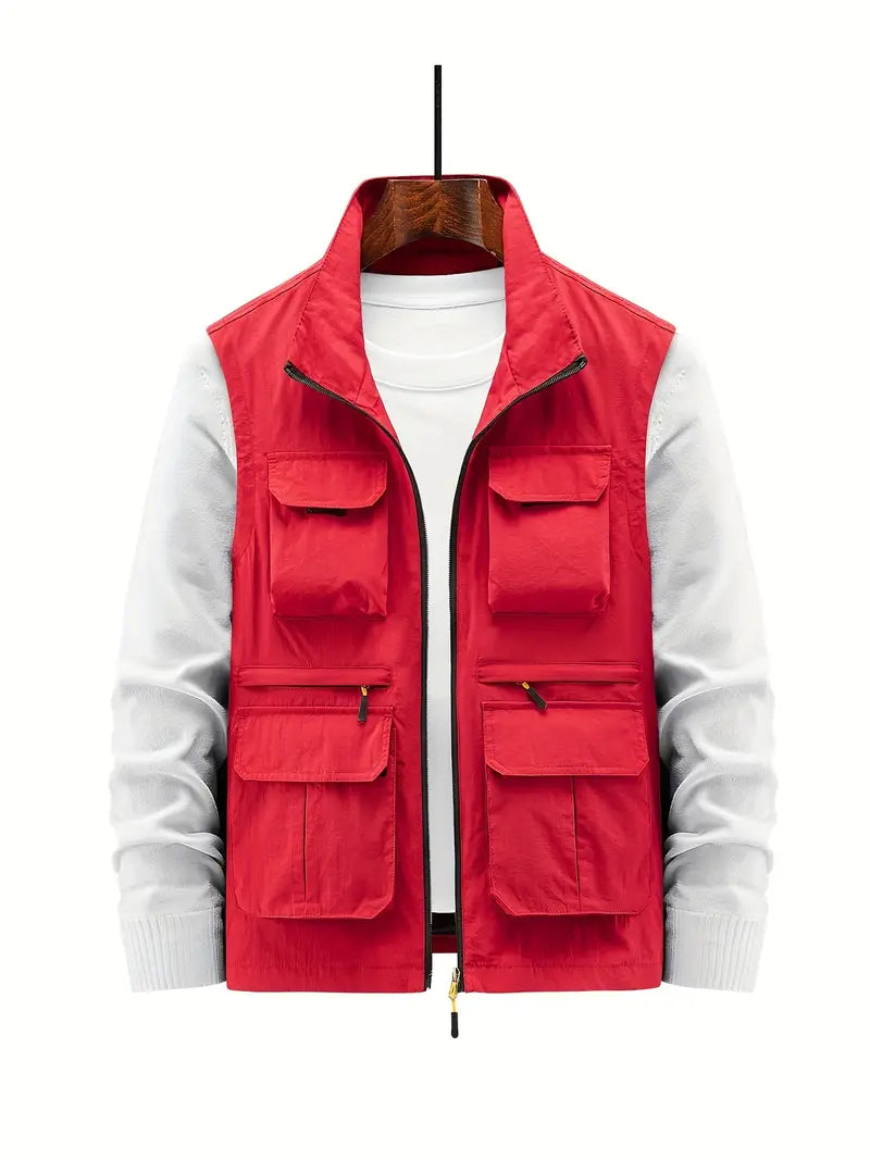 Breeze - Gilet pour homme avec plusieurs poches et zip