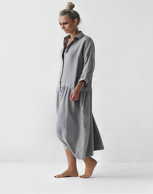 FLEUR - Grey stylish dress