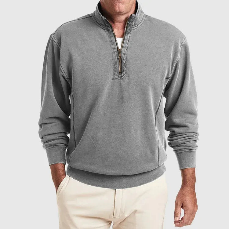 Lucky - Men's Quarter Zip Polo Shirt