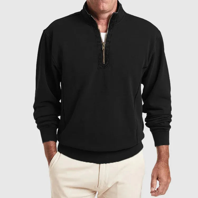 Lucky - Men's Quarter Zip Polo Shirt