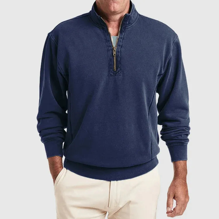 Lucky - Men's Quarter Zip Polo Shirt