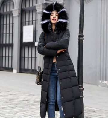 Alice -Long coat with fur collar