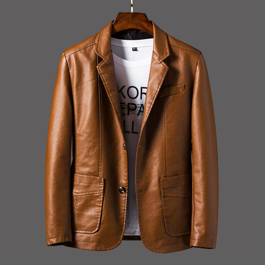 Harvey - Fashionable leather jacket for men